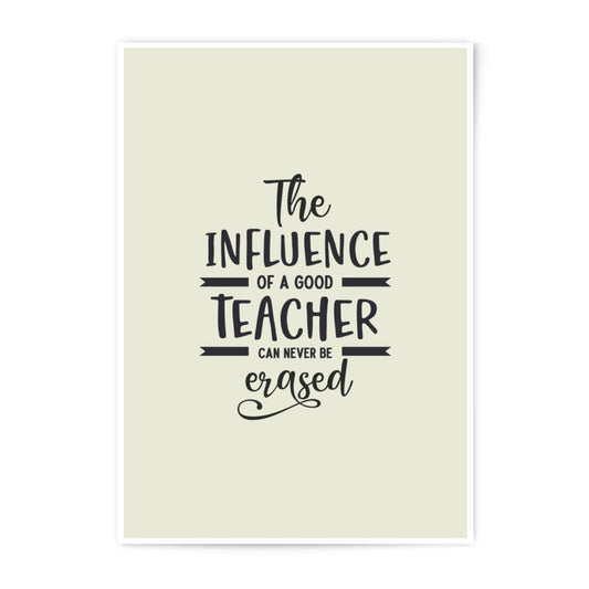 Teacher Influence Photographic Prints, Educator Appreciation Gift, Inspirational Wall Art, Classroom Decor, Mentor Thank You, Home Decor - Tawshia