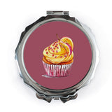 Cupcake Pocket Mirror, Dessert Makeup Mirror, Foodie Gift, Compact Mirror for Purse, Sweet Treat, Cute Mirror, Fun Accessories - Tawshia
