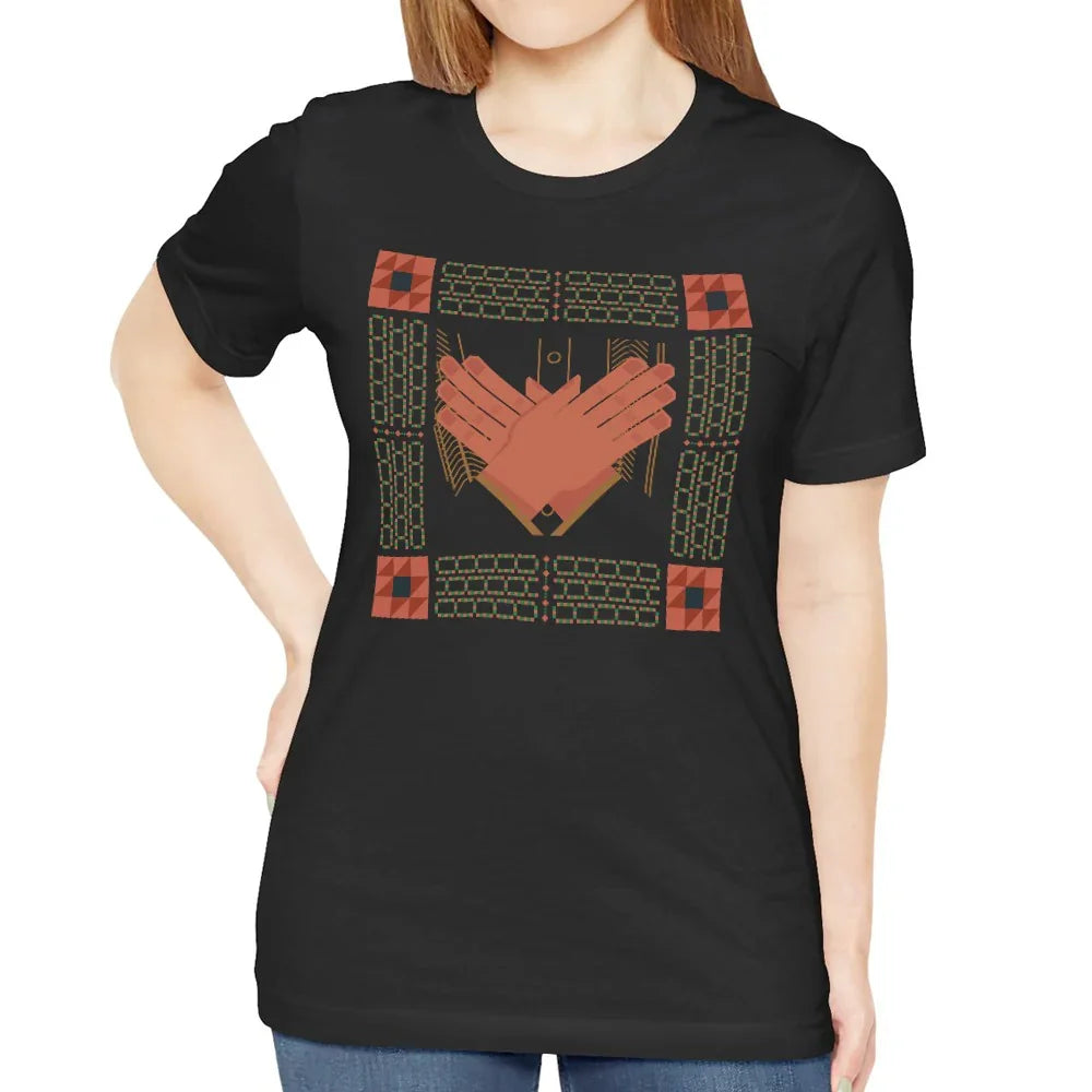 Trendy Graphic Hands Gesture Design T-shirt product