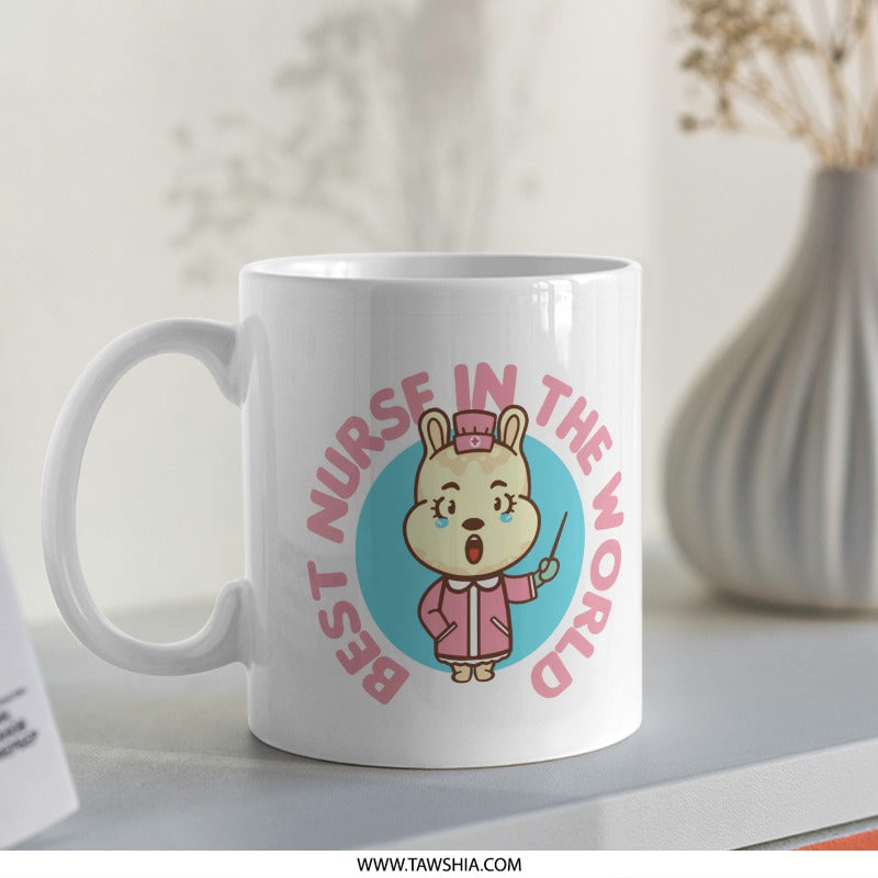 Best Nurse in the World Cartoon Mug product