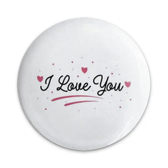 I Love You Pinback Button, Cute Heart Button, Romantic Gift, Anniversary Gift, Valentine's Day Gift, Everyday Gift, Cute Gift Idea - Tawshia