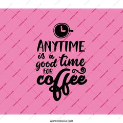 Coffee Lover Backpack, Anytime Is Coffee Time, Gift For Coffee Addict, Pink Coffee Backpack, Coffee Design Backpack, Unique Backpack - Tawshia