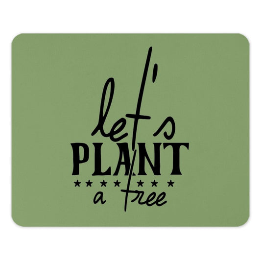 Plant a Tree MousePad, Environmental Design, Eco Friendly, Garden Gift, Desk Decor, Unique Mouse Pad, Earth Day Gift, Green Mouse Pad - Tawshia