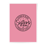 Cousins by Blood Photographic Prints, Sisters by Heart Art, Friends by Choice Wall Decor, Family Photo, Gift Idea - Tawshia