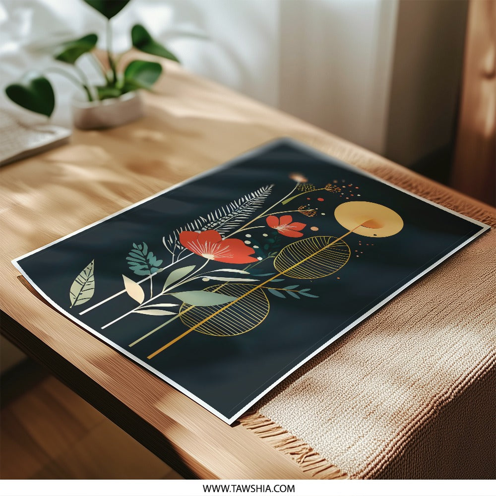 Abstract Floral Photographic Print, Botanical Art, Modern Wall Decor, Nature Inspired Artwork, Home Decor, Unique Gift - Tawshia