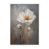 White Flower Photographic Print, Floral Wall Art, Botanical Decor, Fine Art Print, Flower Painting Style, Home Decor Art, Flower Art - Tawshia