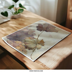 Autumn Leaves Photographic Print, Fall Decor, Neutral Tone Art, Botanical Wall Art, Maple Leaf Illustration, Home Decor, Nature Inspired Art - Tawshia