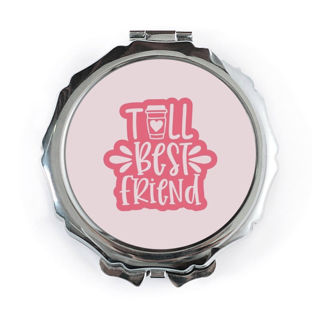 Best Friend Pocket Mirror, Friendship Gift, Cute Mirror, Gift for Her, Bestie Gift, Travel Mirror, Makeup Mirror, Pocket Mirror - Tawshia