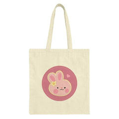 Cute Bunny Tote Bag, Pink Rabbit Design, Adorable Animal Tote, Everyday Carry Bag, Kawaii Style Tote, Gift for Bunny Lovers, Stylish Tote - Tawshia