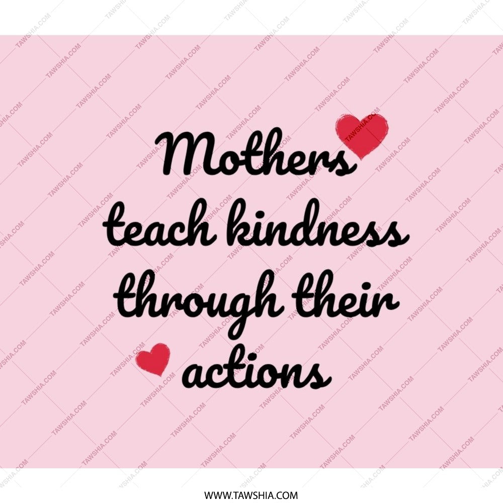 Mothers Teach Kindness Backpack, Mom Gift, Heart Backpack, Motivational Backpack, Everyday Backpack, Unique Backpack - Tawshia