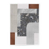 Abstract Geometric Photographic Print, Modern Art Home Decor, Stone Texture Wall Art, Contemporary Design Print, Unique Wall Hanging - Tawshia