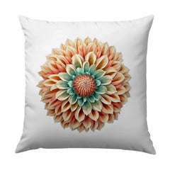 Dahlia Pillow, Flower Pillow, Floral Throw Pillow, Decorative Pillow, Home Decor Pillow, Couch Pillow, Accent Pillow, Bedroom Pillow, Unique - Tawshia