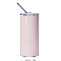 Pink Car Tumbler, Floral Bouquet Tumbler, Vintage Car Tumbler, Cute Car Gift, Unique Tumbler, Gift for Car Lover, Beverage Tumbler - Tawshia