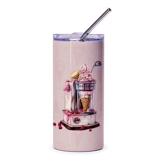 Ice Cream Tumbler, Sweet Treat Cup, Dessert Lover Gift, Foodie Present, Cute Drinkware, Novelty Tumbler, Unique Tumbler Design - Tawshia