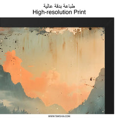 Japanese Lake House Wall Art, Mountain Landscape Print, Asian Home Decor, Tranquil Scenery Poster, Peaceful Nature Artwork - Tawshia