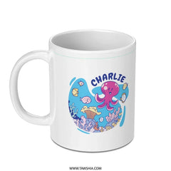 Custom Ocean Theme Octopus with Fish Mug product