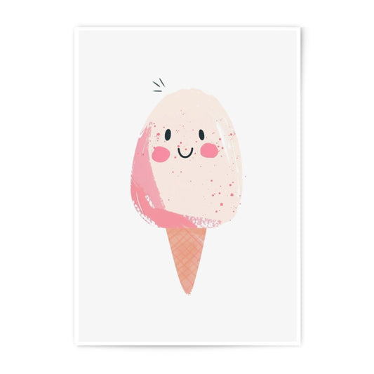 Cotton Candy Photographic Print, Cute Food Art, Whimsical Wall Decor, Ice Cream Illustration, Sweet Treat Print, Kids Room Decor, Nursery - Tawshia