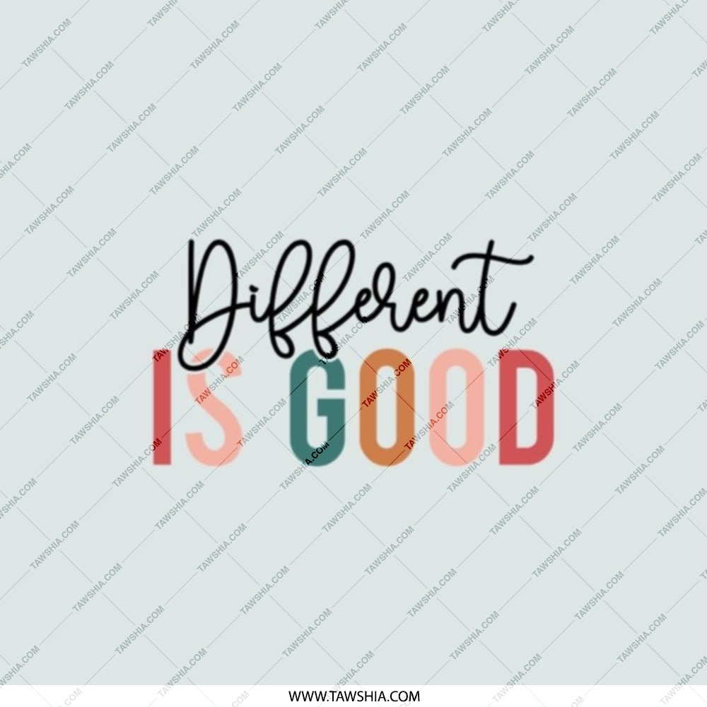 Different Is Good Pocket Mirror, Motivational Saying, Encouraging Gift, Affirmation Mirror, Inspiring Pocket Mirror, Cute Pocket Mirror - Tawshia