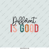Different Is Good Pocket Mirror, Motivational Saying, Encouraging Gift, Affirmation Mirror, Inspiring Pocket Mirror, Cute Pocket Mirror - Tawshia