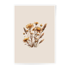 Floral Photographic Prints, Botanical Wall Art, Beige Flower Decor, Wildflower Print, Nature Art Prints, Home Decor - Tawshia