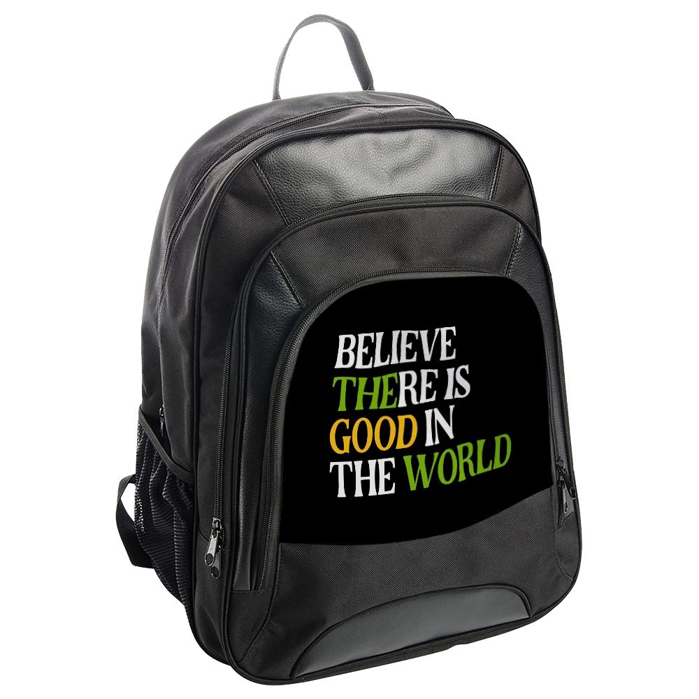 Believe in Good Backpack, Inspirational Backpack, Positive Quote Bag, Motivational Gift, School Backpack, Travel Backpack, Everyday Backpack - Tawshia