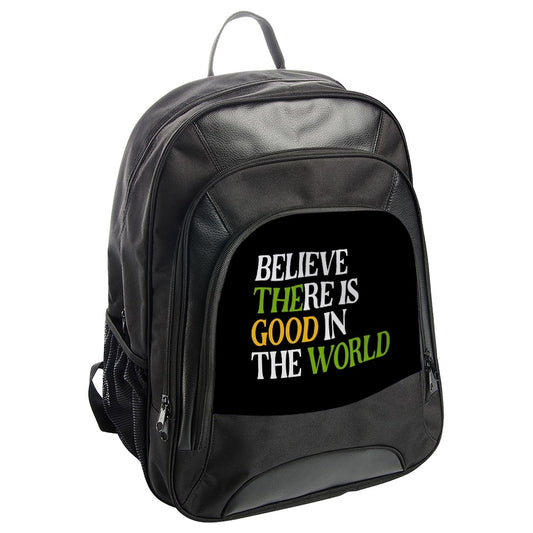 Believe in Good Backpack, Inspirational Backpack, Positive Quote Bag, Motivational Gift, School Backpack, Travel Backpack, Everyday Backpack - Tawshia