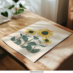 Sunflower Photographic Print, Floral Wall Art, Botanical Print, Summer Decor, Flower Art, Home Decor, Floral Gift, Wall Decor (134) - Tawshia