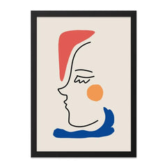Abstract Face Wall Art, Minimalist Portrait, Modern Art Print, Line Art Drawing, Home Decor, Unique Wall Decor, Contemporary Art - Tawshia
