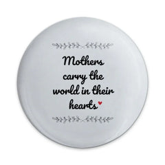Mothers Carry The World Pinback Button, Mother's Day Gift, Mothers Day Button, Gift For Mom, Mom Pinback Button, Floral Decoration - Tawshia