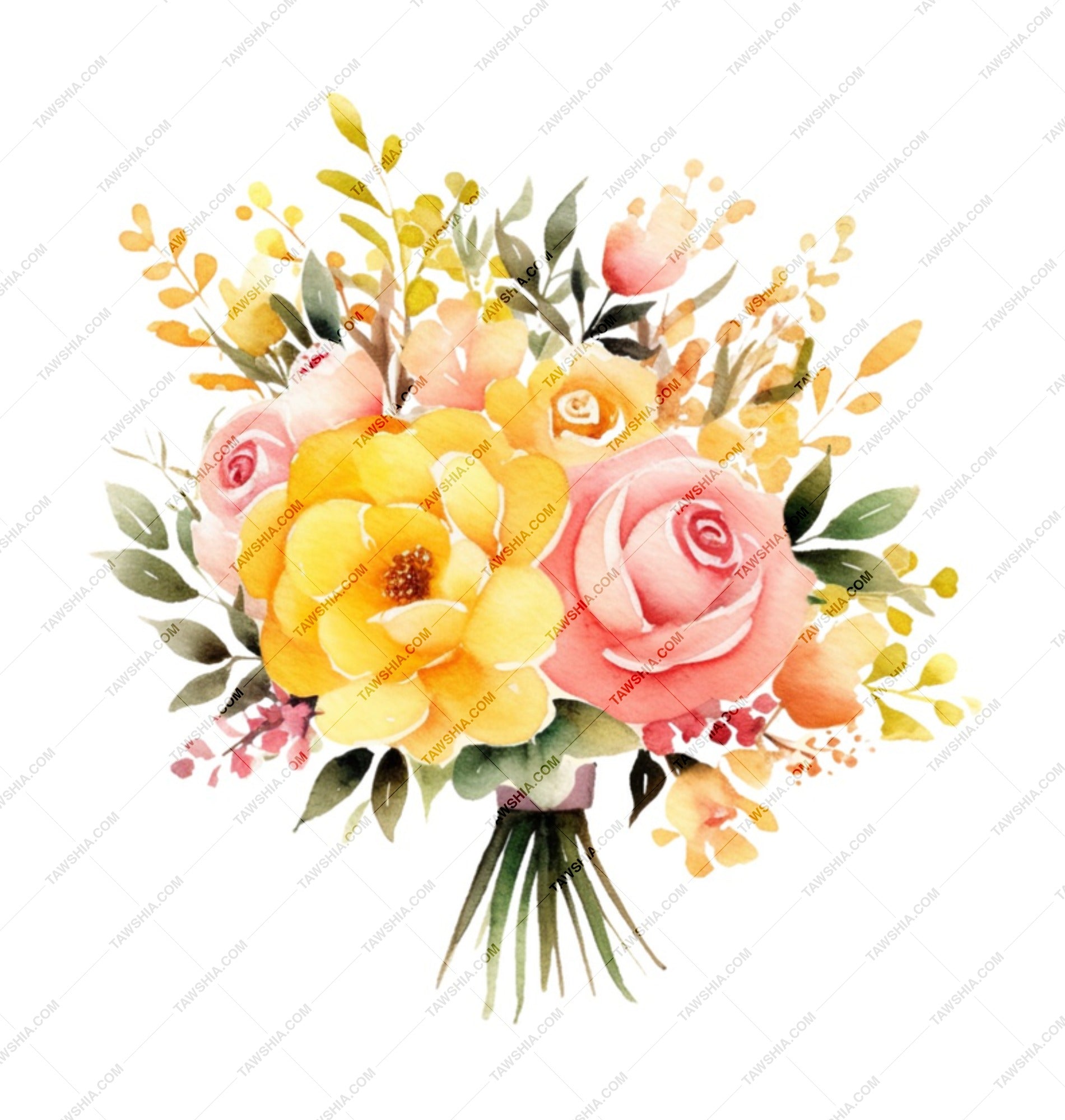Floral Bouquet Mug, Watercolor Roses, Flower Lover Gift, Unique Coffee Mug, Elegant Tea Cup, Birthday Present, Artistic Mug Design - Tawshia