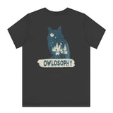 Owlosophy Design with Owl and Moon Graphic T-Shirt product