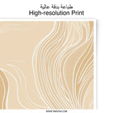 Abstract Beige Photographic Print, Minimalist Art, Modern Wall Decor, Neutral Tones, Fine Art Print, Home Decor, Aesthetic Print, Line Art - Tawshia