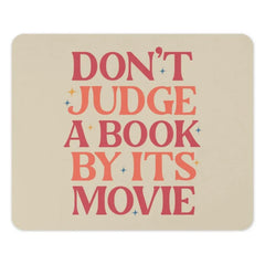 Book Lover Mouse Pad, Funny Bookish Gift, Retro Quote Mousepad, Dont Judge A Book, Unique Office Decor, Gift For Reader, Book Worm - Tawshia