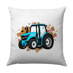 Blue Tractor Pillow, Farmhouse Decor Pillow, Tractor Design Pillow, Kids Room Decor Pillow, Agriculture Lover Gift, Tractor Art Pillow - Tawshia