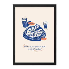 Pizza Lemonade Wall Art, Foodie Gift, Kitchen Wall Decor, Pizza Lover Gift, Food Quote Art, Culinary Art, Trendy Wall Art - Tawshia