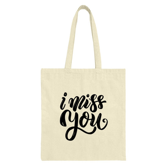 I Miss You Tote Bag, Sentimental Gift, Long Distance, Saying, Reusable Grocery Bag, Eco Friendly Bag, Gift Idea, Shoulder Bag, Shopper Bag - Tawshia