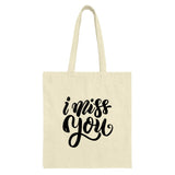 I Miss You Tote Bag, Sentimental Gift, Long Distance, Saying, Reusable Grocery Bag, Eco Friendly Bag, Gift Idea, Shoulder Bag, Shopper Bag - Tawshia