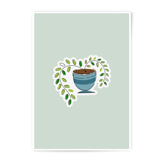 Potted Plant Photographic Print, Modern Art Print, Houseplant Decor, Plant Lover Gift, Botanical Art, Home Decor Prints - Tawshia