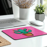 Vibrant Cactus Illustration Mouse Pad for Office Desk product