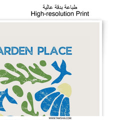 Garden Place Photographic Print, Botanical Wall Art, Abstract Flower Print, Home Decor, Floral Art Print, Minimalist Art, Unique Art - Tawshia