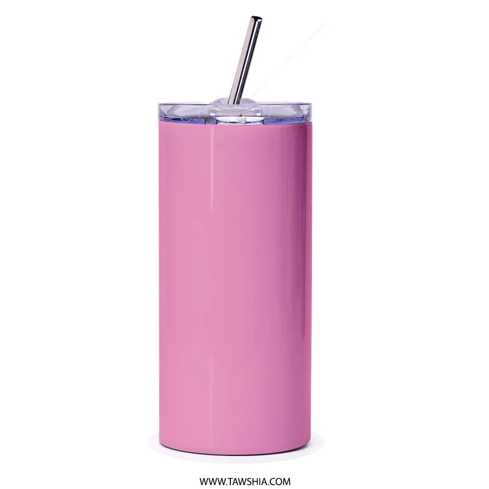 Stylish Matte Pink Insulated Tumbler with Straw product type