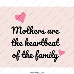 Mothers Heartbeat Mouse Pad, Family Gift, Mom Gift, Office Decor, Mothers Day, Heart Mousepad, Pink Decor, Desk Accessories - Tawshia