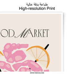 Food Market Shrimp Photographic Print, Seafood Wall Art, Pink Shrimp Skewers, Kitchen Decor, Restaurant Art, Foodie Gift, Home Decor - Tawshia