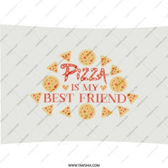 Pizza is My Best Friend Pillow, Foodie Throw Pillow, Pizza Lover Gift, Cute Home Decor, Decorative Pillow - Tawshia