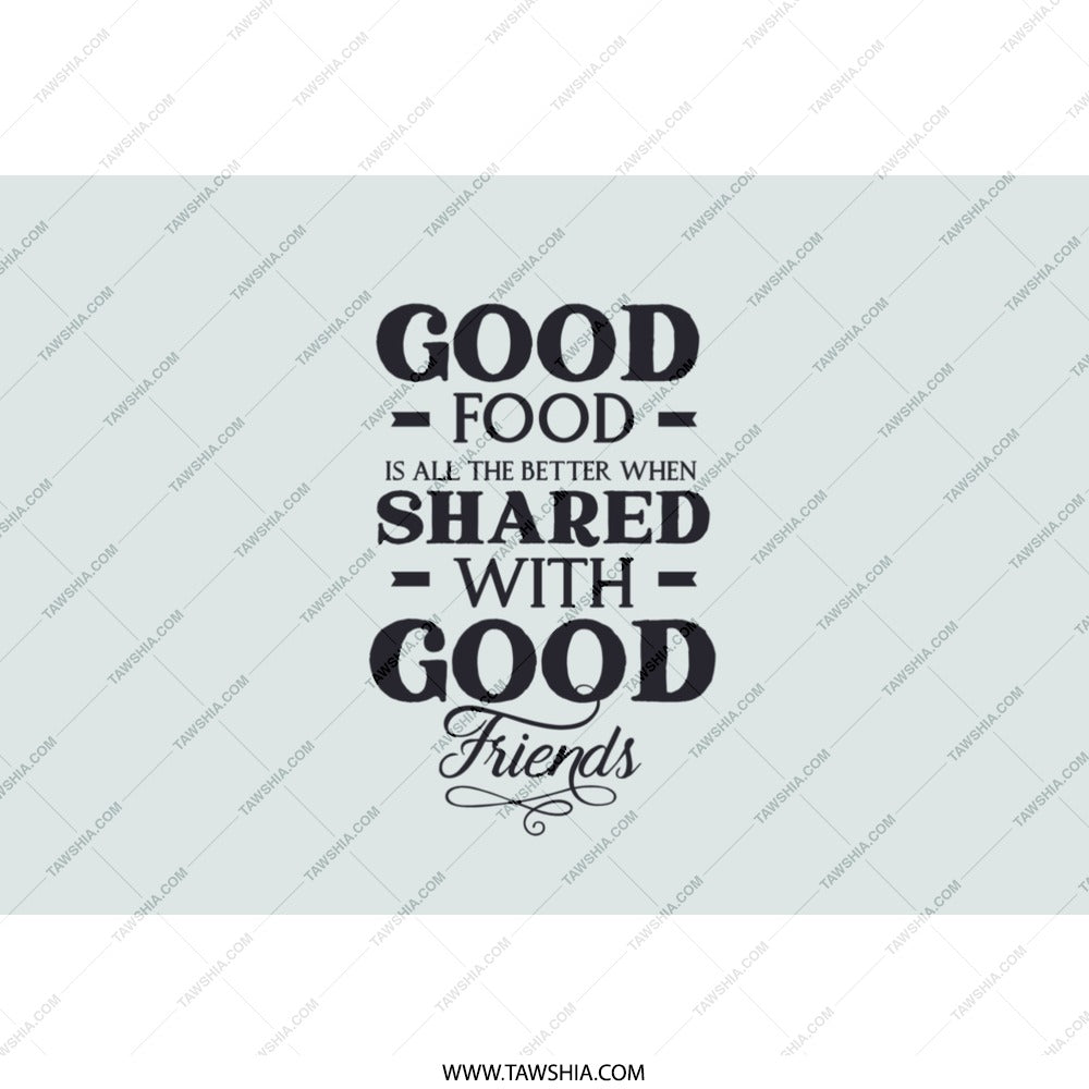 Good Food Good Friends Tumbler, Friendship Gift, Food Lover Gift, Foodie Tumbler, Gift for Best Friend, Travel Mug, Birthday Gift Idea - Tawshia