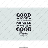 Good Food Good Friends Tumbler, Friendship Gift, Food Lover Gift, Foodie Tumbler, Gift for Best Friend, Travel Mug, Birthday Gift Idea - Tawshia