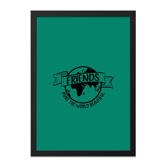 Friends Wall Art, Make the World Beautiful Print, Inspirational Art, Friendship Home Decor, Positive Quote Wall Decor - Tawshia