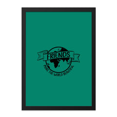 Friends Wall Art, Make the World Beautiful Print, Inspirational Art, Friendship Home Decor, Positive Quote Wall Decor - Tawshia