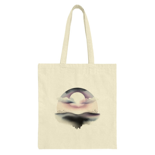 Dreamy Moon Tote Bag, Celestial Landscape, Artsy Design, Unique Gift, Everyday Bag, Stylish Tote, Durable Tote, Modern Tote Bag, Shopping - Tawshia