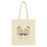 Funny Cartoon Eyes Tote Bag, South Park Inspired Tote, Tired Eyes Bag, Animated Eyes Design Tote, Novelty Bag, Gift Tote Bag - Tawshia